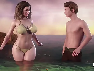 TreasureOfNadia - Beach Cum On Mature Body E2 #79